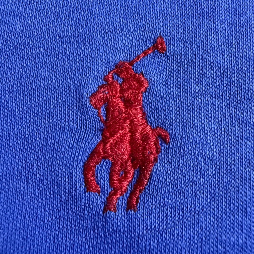 Polo Ralph Lauren Polo Shirt Mens Large Blue Short Sleeve Red Pony Logo 4329‎ - Picture 3 of 7